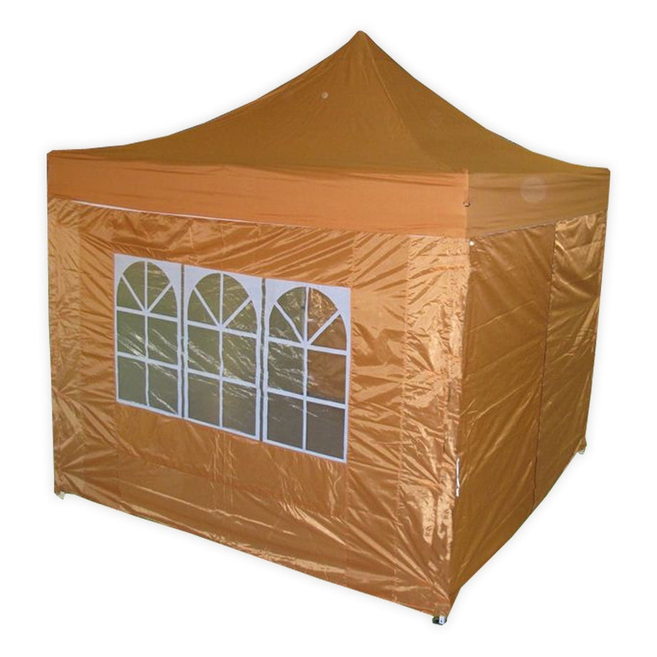 10' x 10' Deluxe Pop-Up Party Tent - Burnt Orange