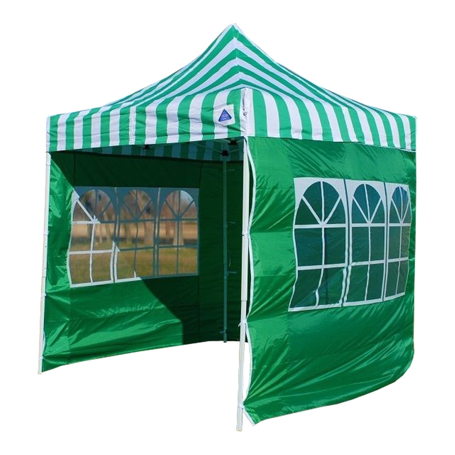 10' x 10' Basic Pop-Up Party Tent - Green and White