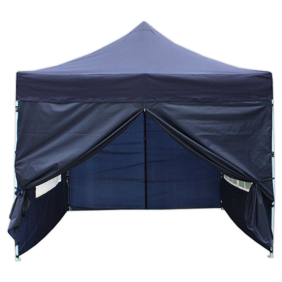 10' x 10' Deluxe Pop-Up Party Tent - Navy Blue