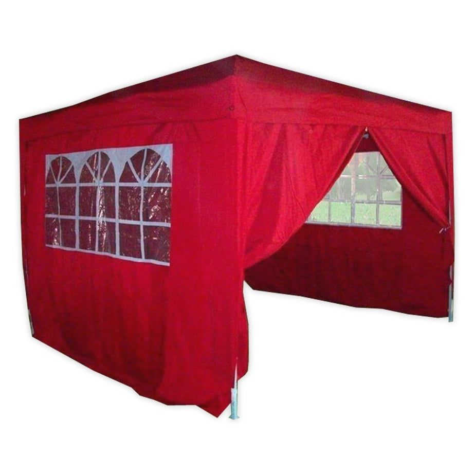 10' x 10' Basic Pop-Up Party Tent - Red