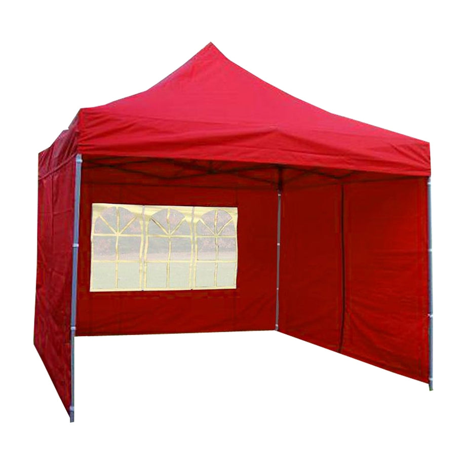 10' x 10' Premium Pop-Up Party Tent - Red