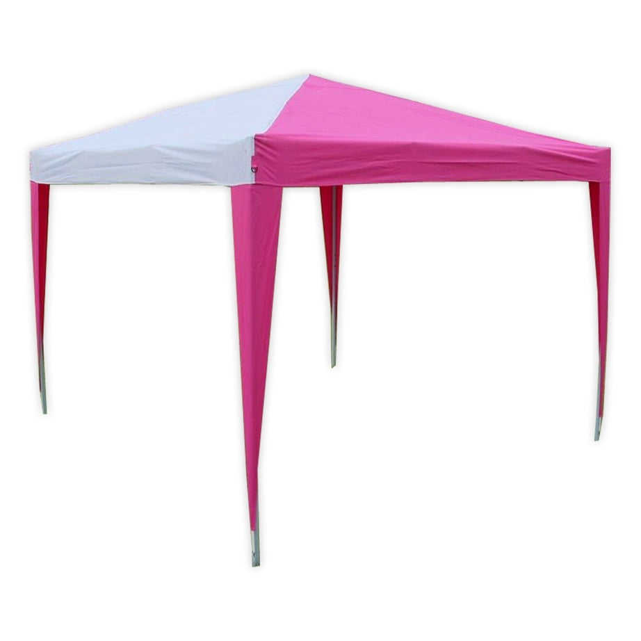 10' x 10' Basic Pop-Up Party Tent - Pink and White