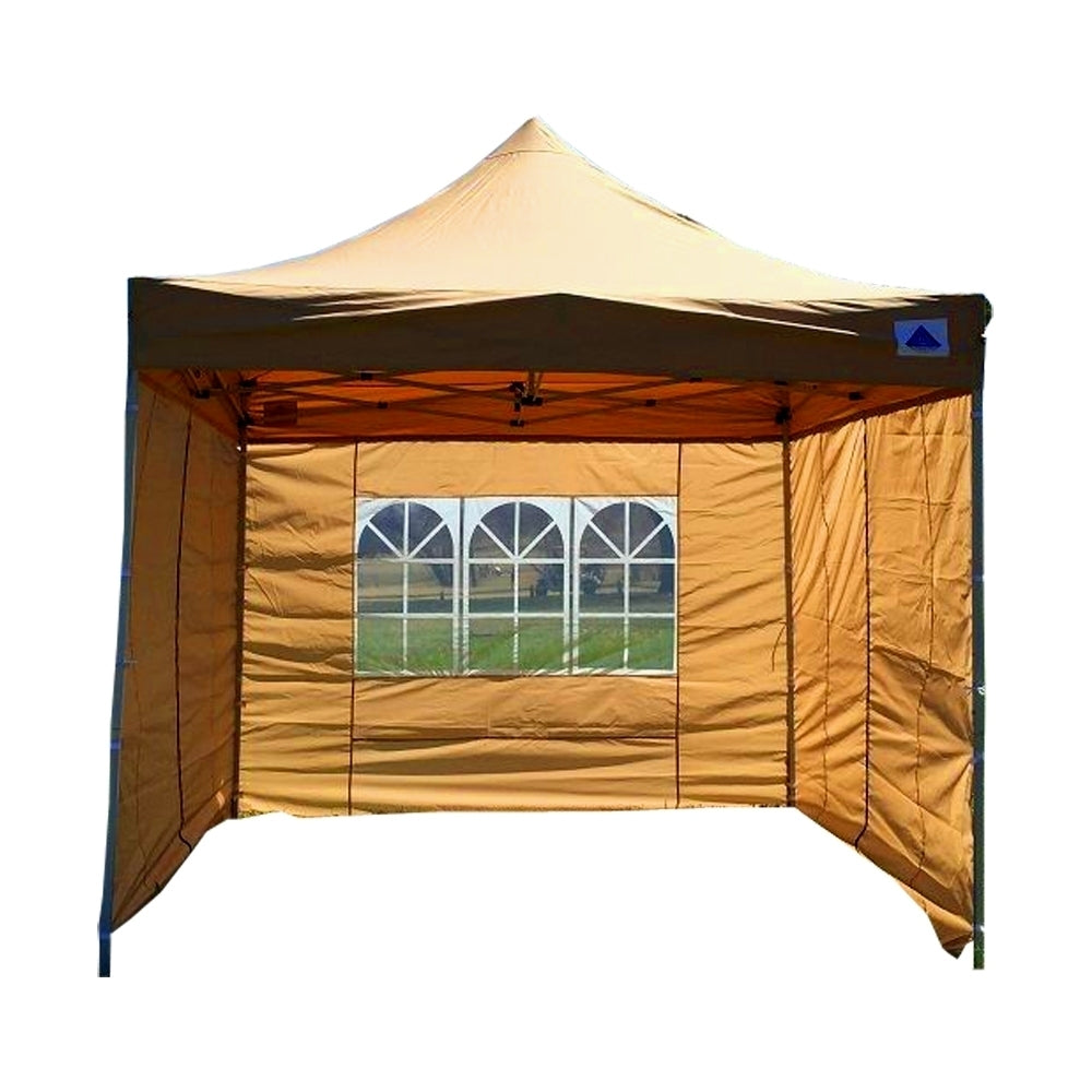 10' x 10' Premium Pop-Up Party Tent - Tan