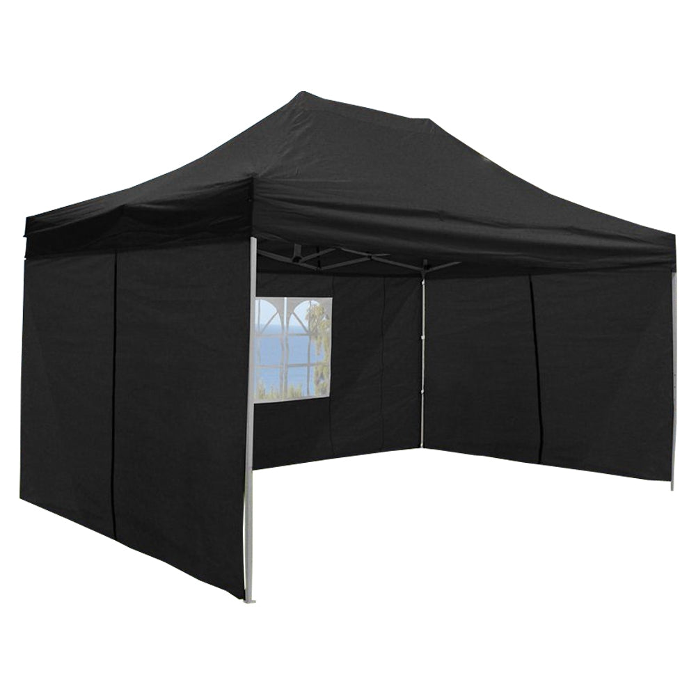 10' x 15' Deluxe Pop-Up Party Tent - Black