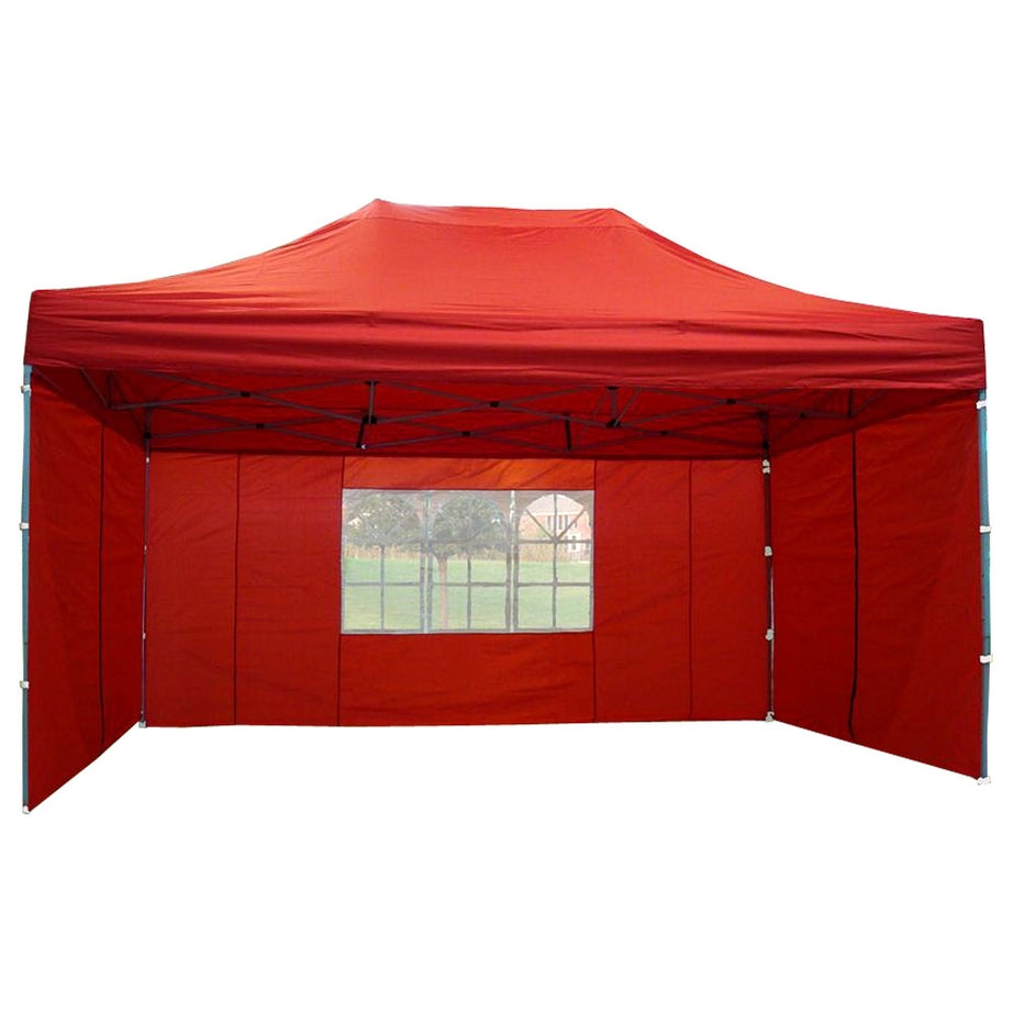 10' x 15' Deluxe Pop-Up Party Tent - Red