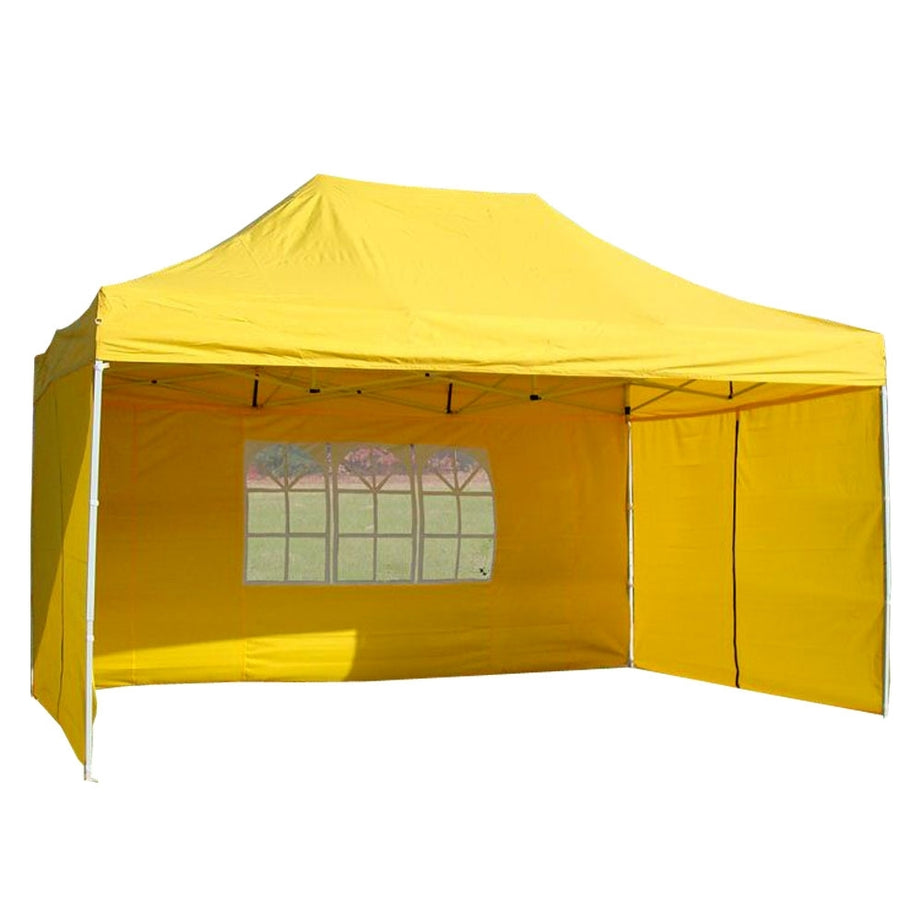 10' x 15' Premium Pop-Up Party Tent - Yellow