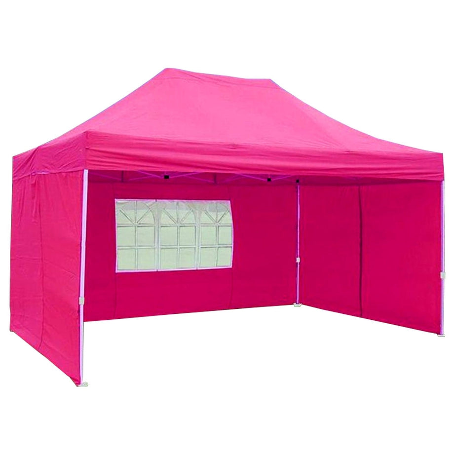 10' x 15' Deluxe Pop-Up Party Tent - Pink