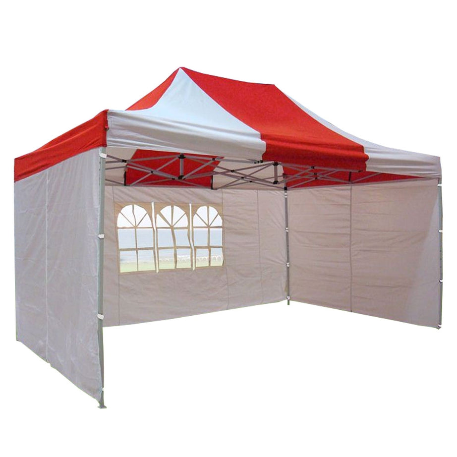 10' x 15' Deluxe Pop-Up Party Tent - Red and White