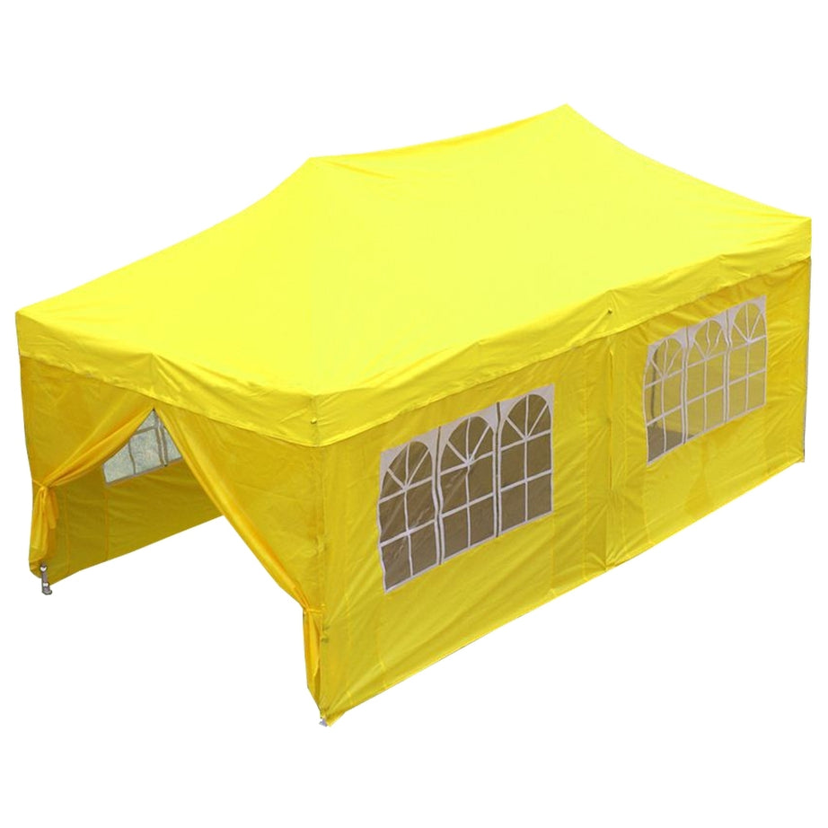 10' x 20' Deluxe Pop-Up Party Tent - Yellow