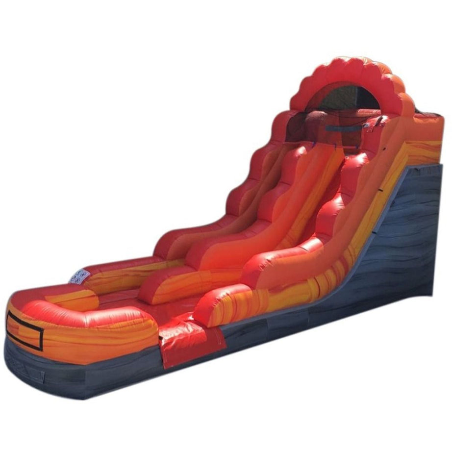 12' Inflatable Water Slide, Fire Red Marble