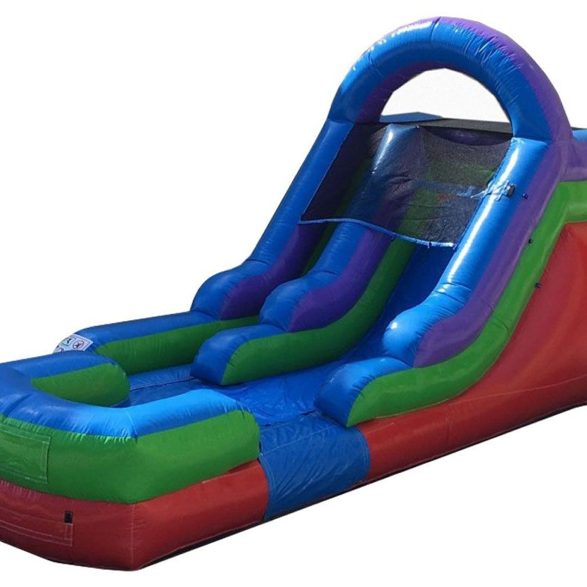 12' Inflatable Water Slide, Retro Rainbow