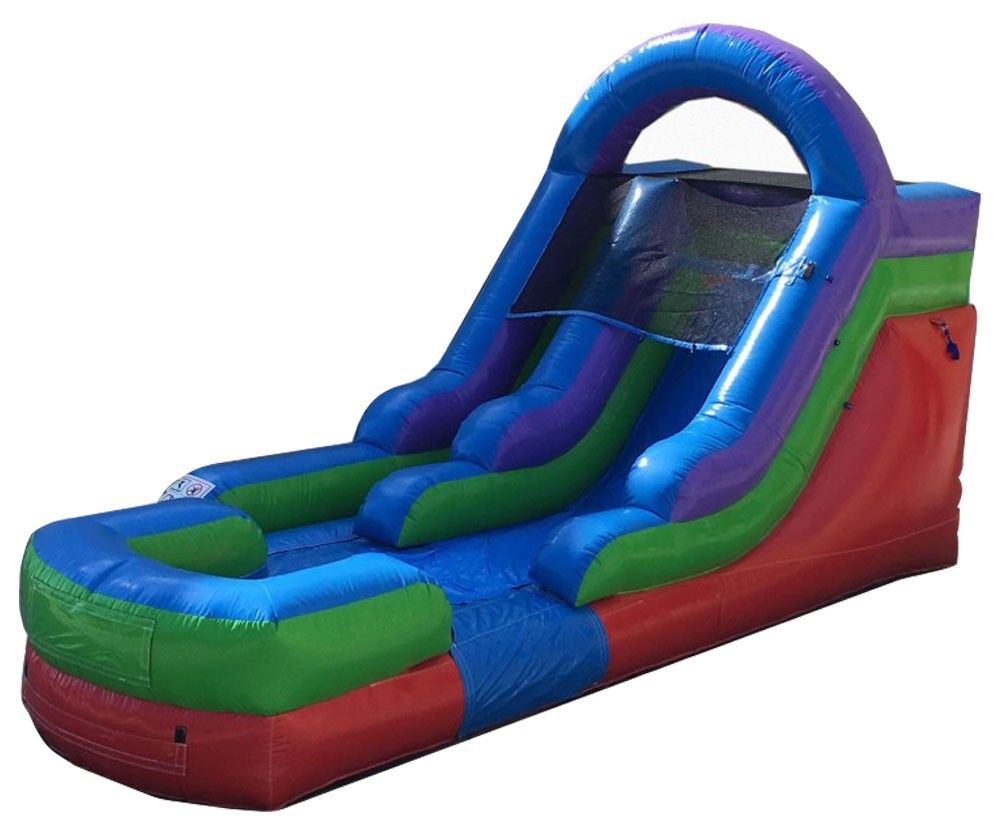 12' Inflatable Water Slide, Retro Rainbow