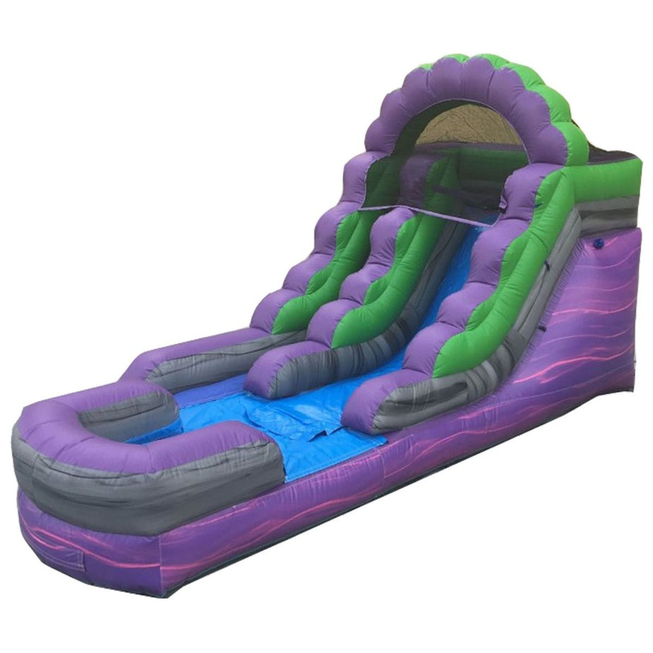 12' Inflatable Water Slide, Purple Marble