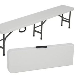 6' Folding Portable Plastic Bench