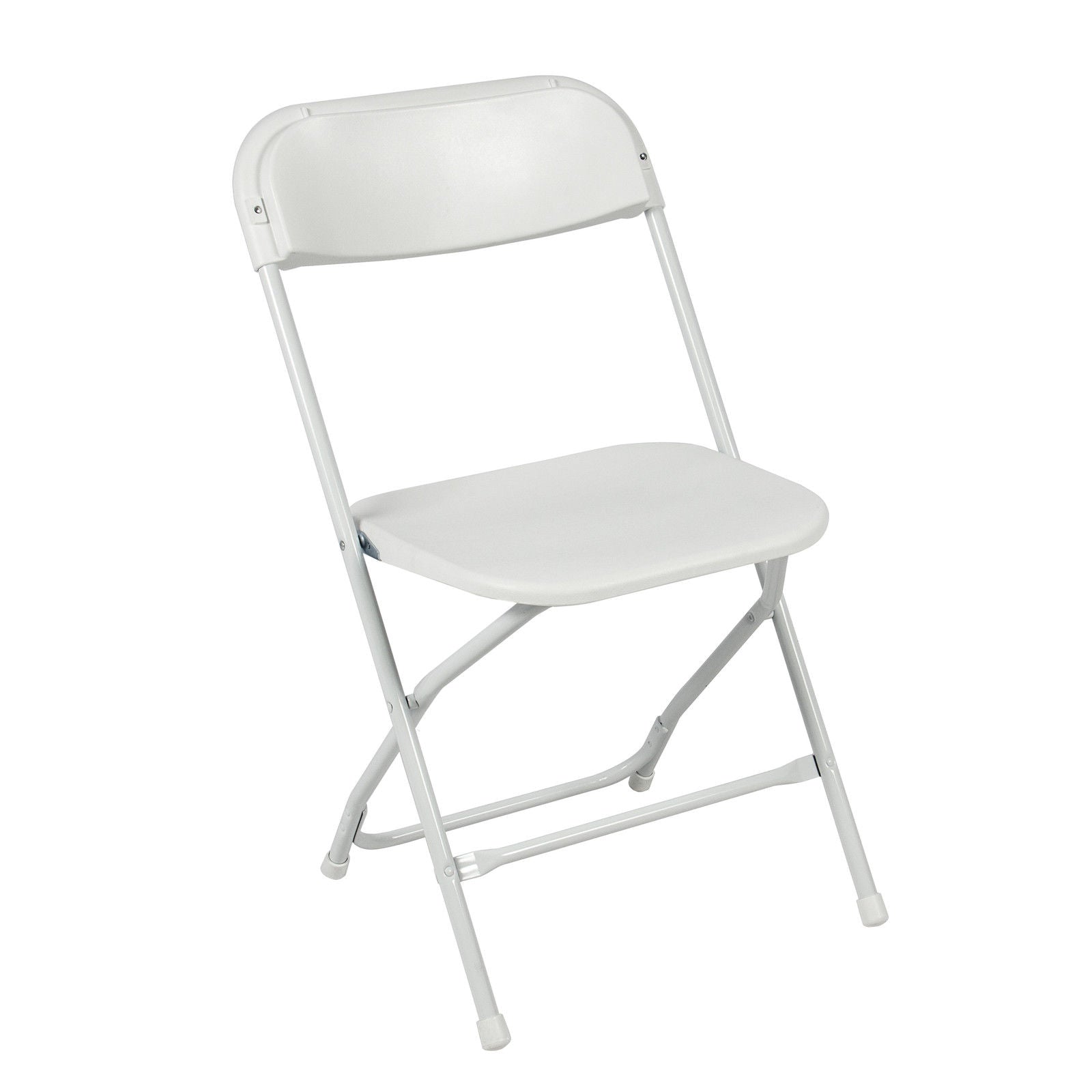 White Folding Plastic Chair (10-Pack)