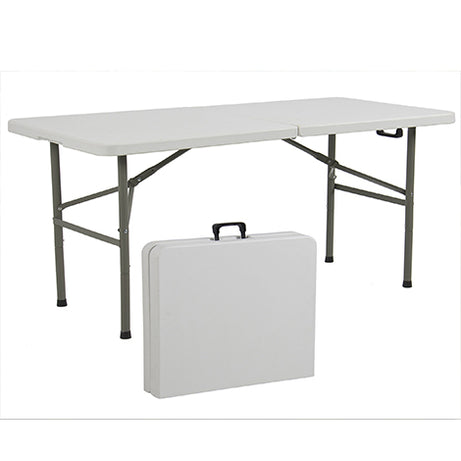 Portable 4' White Folding Table  (10-Pack)