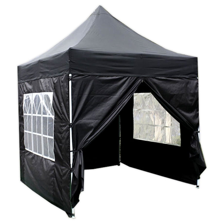 8' x 8' Basic Pop-Up Tent - Black