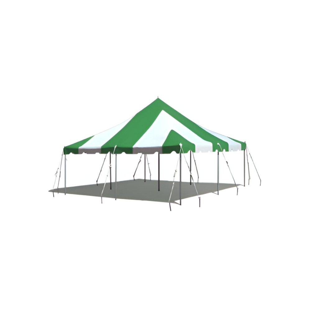 20' X 20' Commercial Aluminum Pole Tent - Green