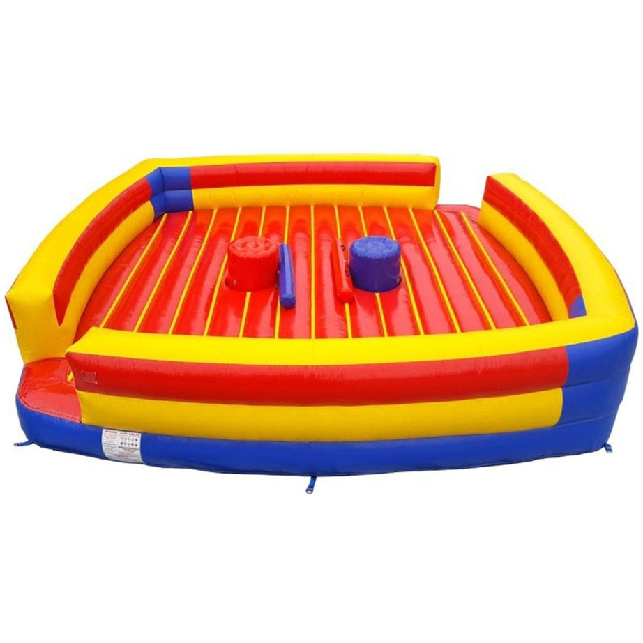 Inflatable Pedestal Joust Arena, Red Yellow Blue