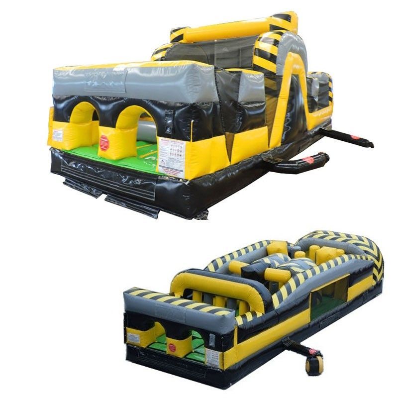 60' Dual Inflatable Obstacle Course, Venom