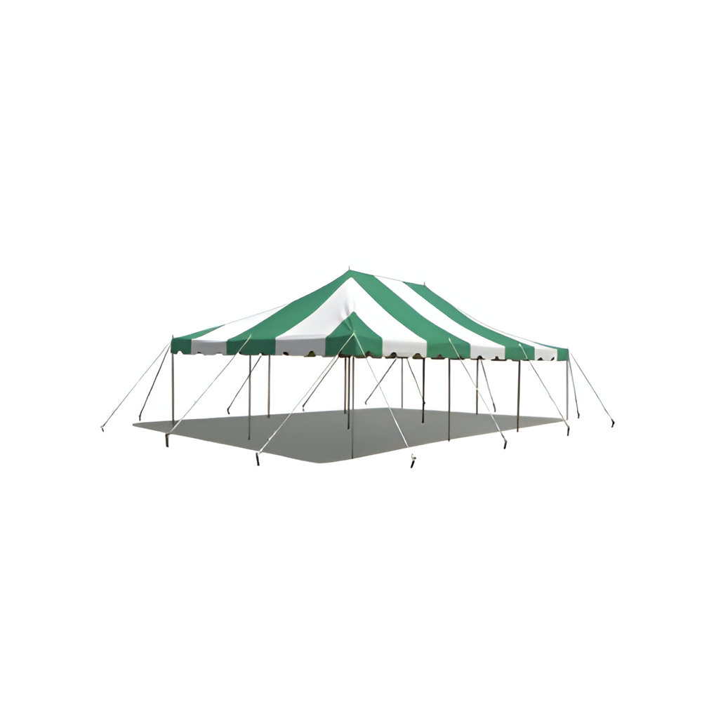 20' X 30' Commercial Steel Pole Tent - Green