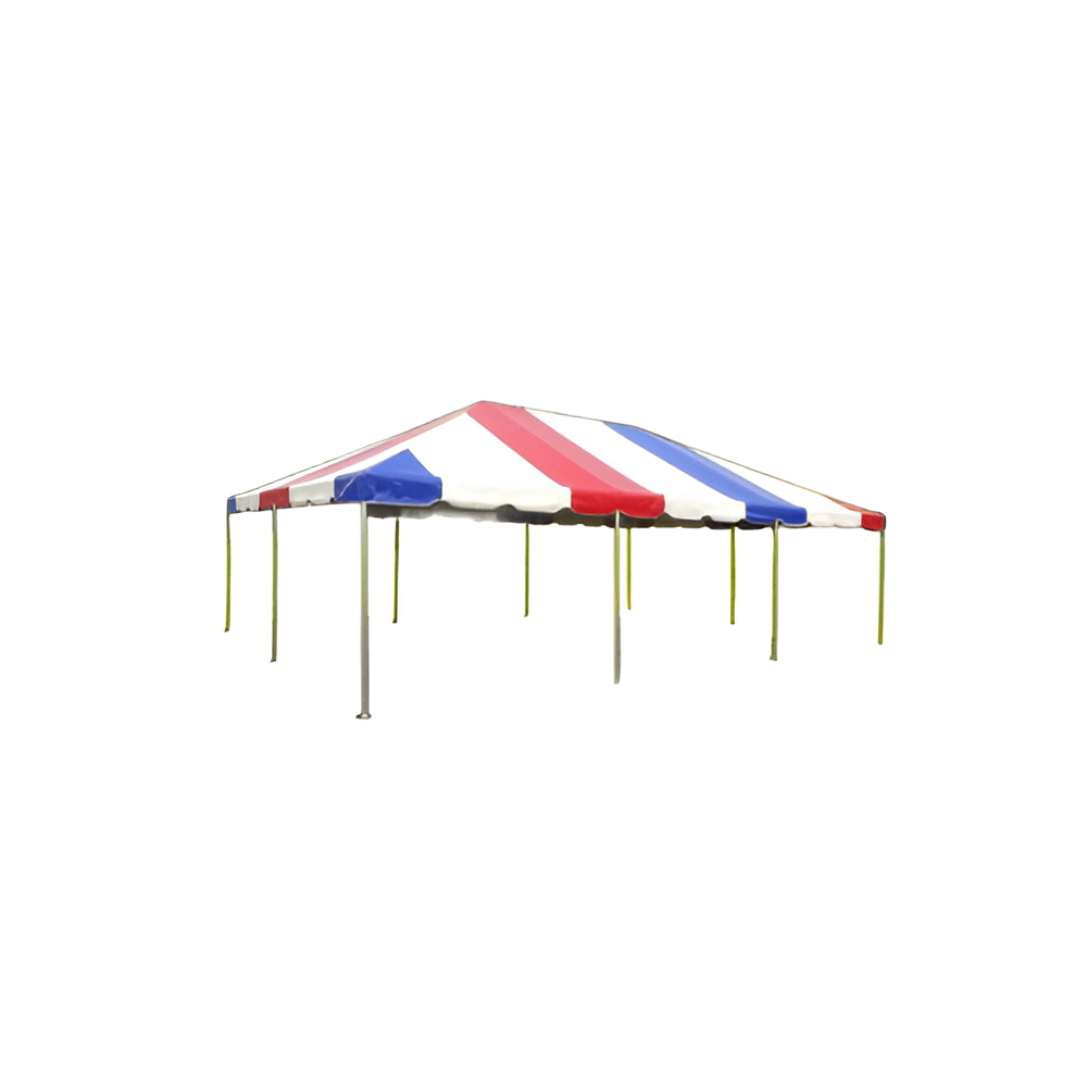 20' X 30' Commercial Aluminum Frame Tent - Red White Blue