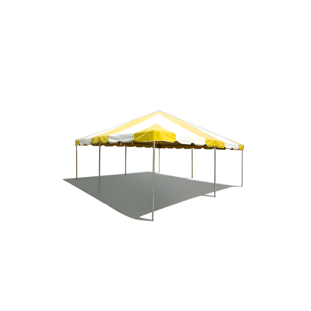 20' X 20' PVC Commercial Steel Frame Tent - Yellow