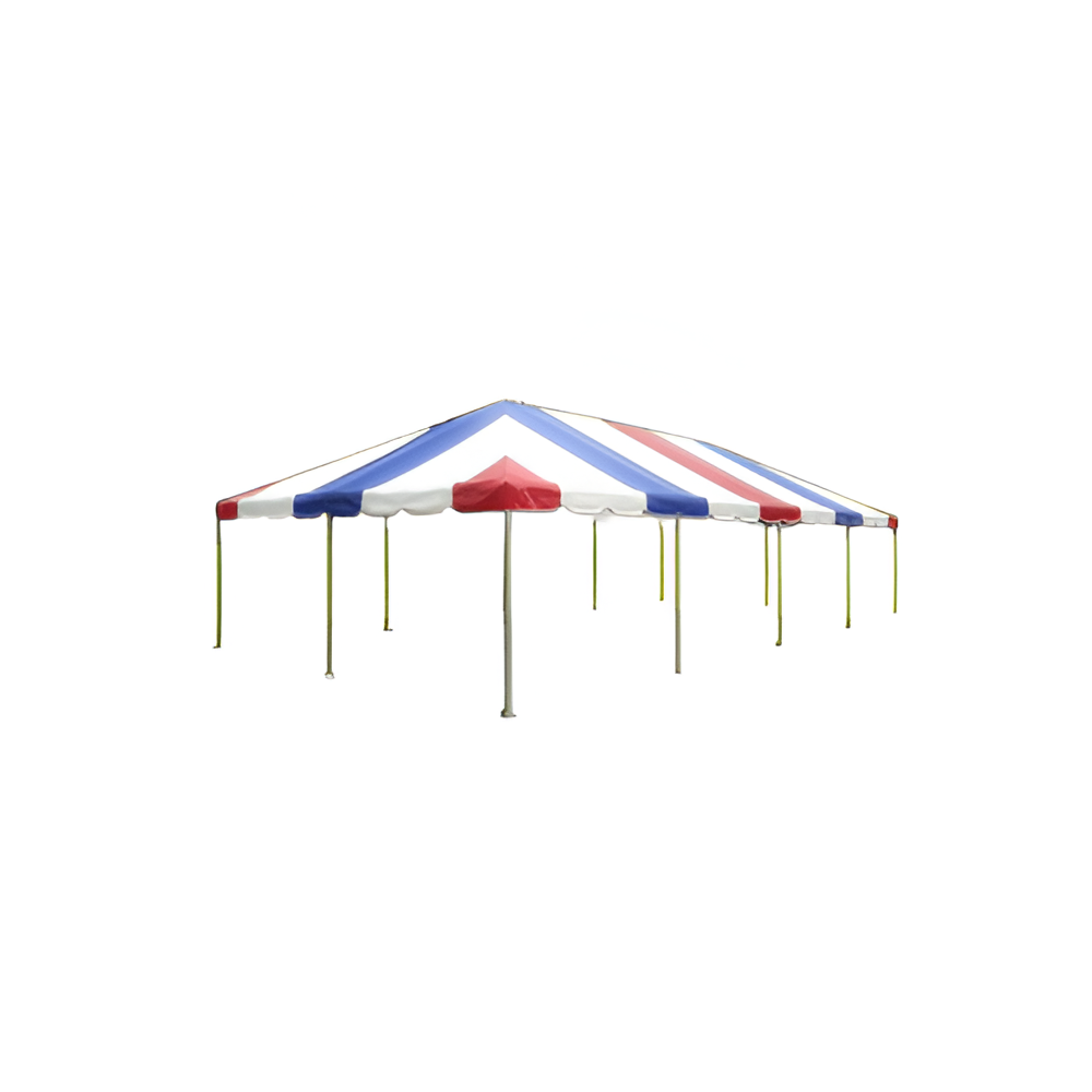 20' X 40' Commercial Aluminum Frame Tent - Red White Blue