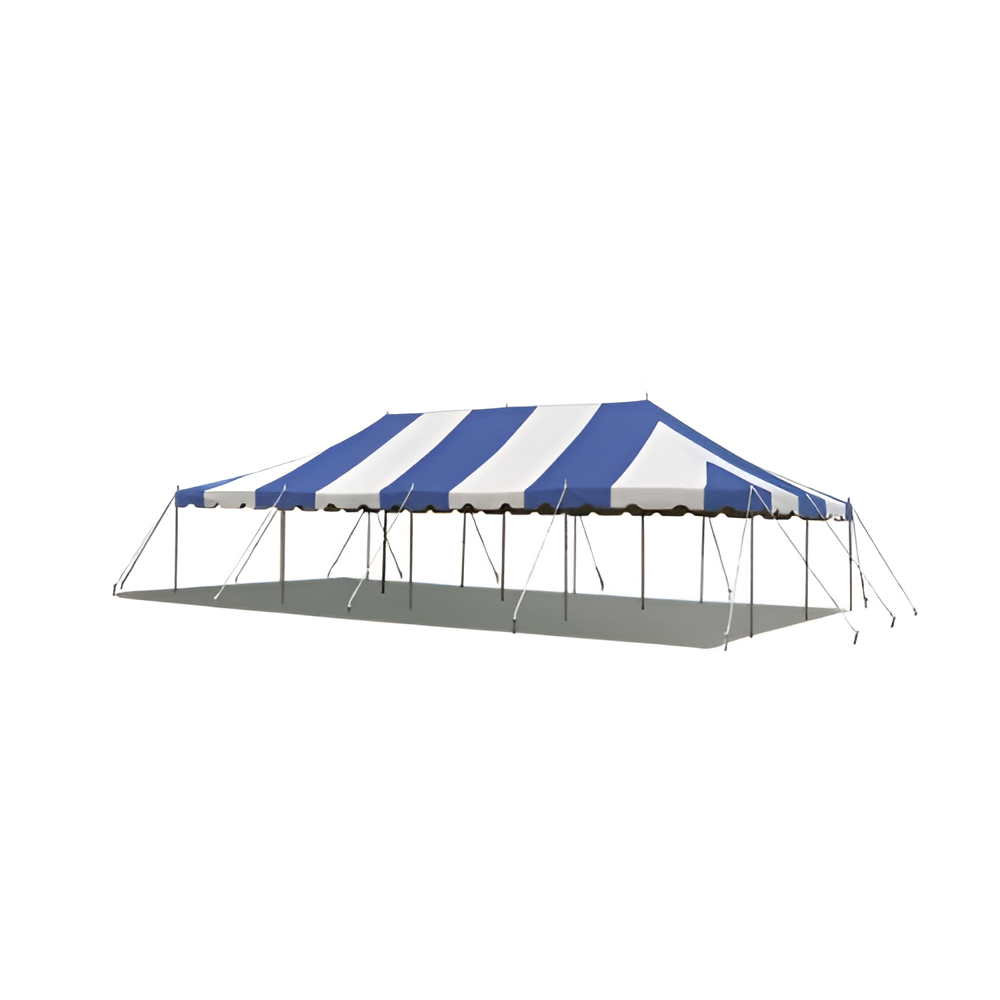 20' X 40' Commercial Steel Pole Tent - Blue