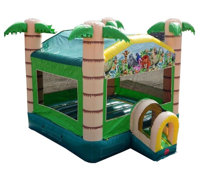 Inflatable Bounce House, Tropical Paradise