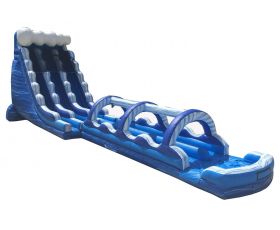 Double Lane Inflatable Water Slip n' Slide, Blue Marble