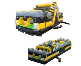 60' Dual Inflatable Obstacle Course, Venom