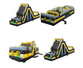 140' 4-Piece 7-Element Inflatable Obstacle Course, Venom