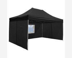 10' x 15' Deluxe Pop-Up Party Tent - Black