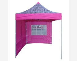 8' x 8' Basic Pop-Up Tent - Pink Zebra