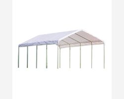 18' X 27' Carport Shelter - White