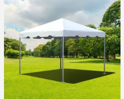 10' X 10' PVC Commercial Steel Frame Tent - White