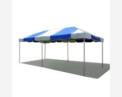 10' X 20' PVC Commercial Steel Frame Tent - Blue