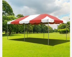 10' X 20' PVC Commercial Steel Frame Tent - Red